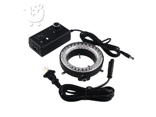 PoulaTo: 60-LED Adjustable Brightness Ring Light Illuminator Lamp For Microscope